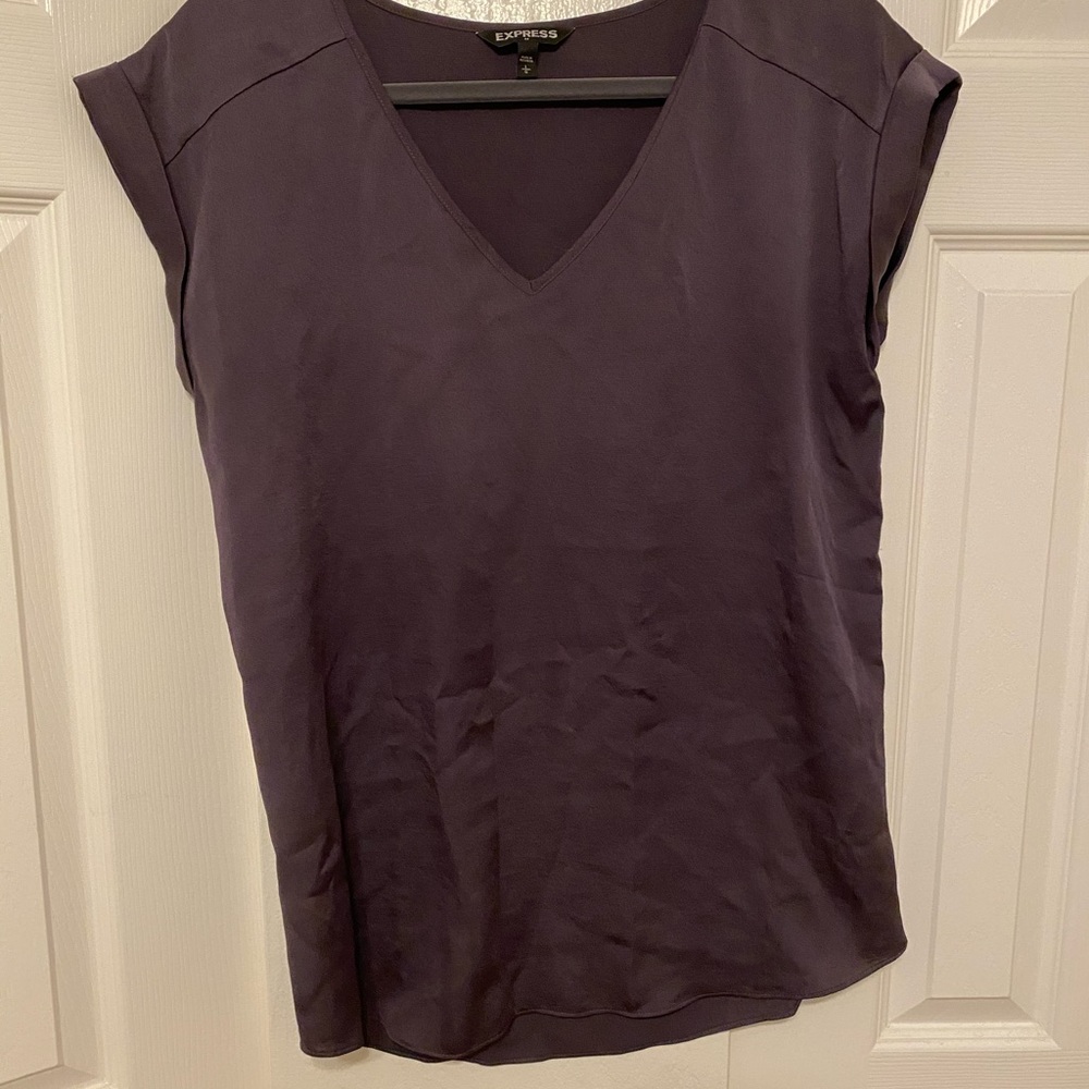 Express grey blouse